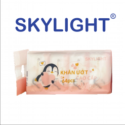Khăn ướt mini cao cấp Skylight màu hồng